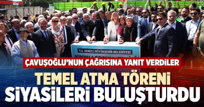 TEMEL ATMA TÖRENİ SİYASİLERİ BULUŞTURDU