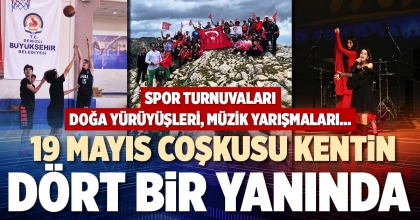 19 MAYIS COŞKUSU KENTİN DÖRT BİR YANINDA