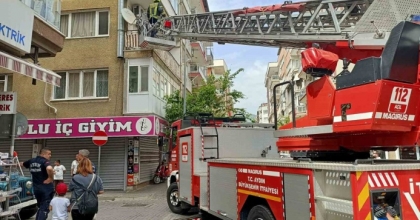KOMŞULARIN DİKKATİ TEHLİKEYİ ÖNLEDİ
