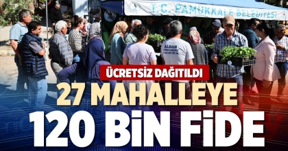 27 MAHALLEYE 120 BİN FİDE