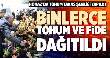 BİNLERCE TOHUM VE FİDE DAĞITILDI