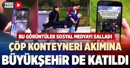 ÇÖP KONTEYNERİ AKIMINA BÜYÜKŞEHİR DE KATILDI