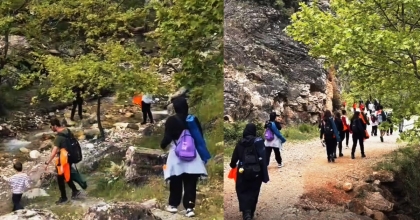 DENİZLİ AFAD GÖNÜLLÜLERİ GENÇLİK YÜRÜYÜŞÜNDE BULUŞTU