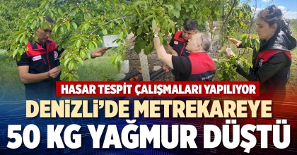 DENİZLİ’DE METREKAREYE 50 KG YAĞMUR DÜŞTÜ