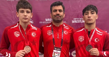 DENİZLİLİ GÜREŞÇİLER AVRUPA ÜÇÜNCÜSÜ OLDU