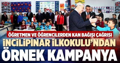 İNCİLİPINAR İLKOKULU’NDAN ÖRNEK KAMPANYA