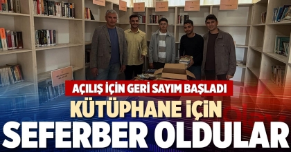 KÜTÜPHANE İÇİN SEFERBER OLDULAR