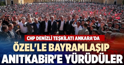 ÖZEL'LE BAYRAMLAŞIP ANITKABİR'E YÜRÜDÜLER