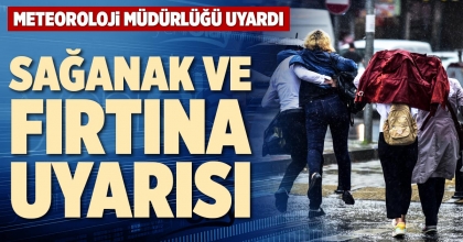 SAĞANAK VE FIRTINA UYARISI