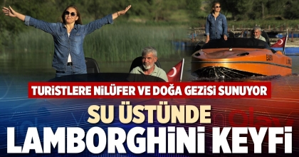 SU ÜSTÜNDE LAMBORGHİNİ KEYFİ