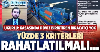 YÜZDE 3 KRİTERLERİ RAHATLATILMALI…