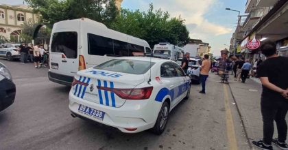 İKİ GRUP ARASINDA KAVGA ÇIKTI, BİR POLİS YARALANDI
