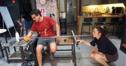 ROMA YÖNTEMİYLE BİN 190 DERECELİK CAM SANATI