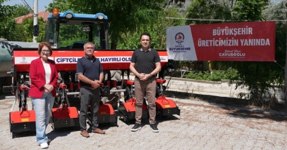 BOZKURTLU ÜRETİCİLERE ÇAPA MAKİNESİ DESTEĞİ