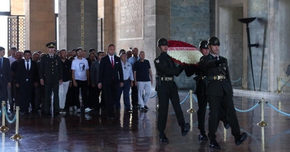 ÇİVRİL HEYETİ ANITKABİR’DE ATA’NIN HUZURUNDA