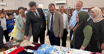 GÜNEY’DE HAYAT BOYU ÖĞRENME HAFTASI SERGİSİ AÇILDI