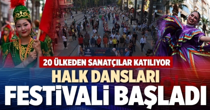 HALK DANSLARI FESTİVALİ BAŞLADI