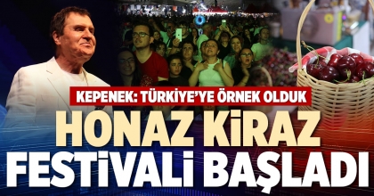 HONAZ KİRAZ FESTİVALİ BAŞLADI