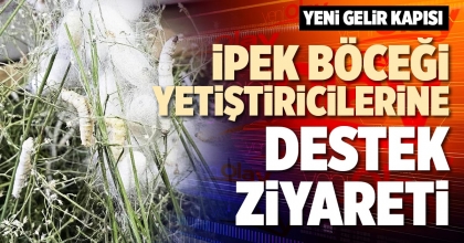 İPEK BÖCEĞİ YETİŞTİRİCİLERİNE DESTEK ZİYARETİ