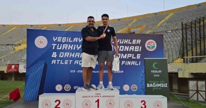 AYDINLI MİLLİ ATLET, TÜRKİYE ŞAMPİYONU OLDU