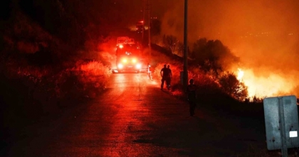 İZMİR’İN KUZEYİNDE ORMAN YANGINI ALARMI