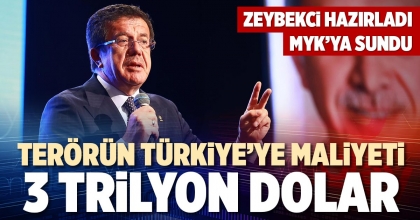 TERÖRÜN TÜRKİYE’YE MALİYETİ 3 TRİLYON DOLAR