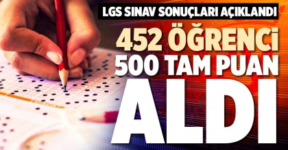 452 ÖĞRENCİ 500 TAM PUAN ALDI