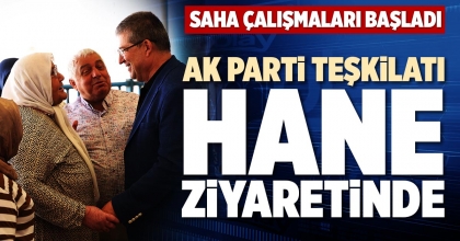 AK PARTİ TEŞKİLATI HANE ZİYARETİNDE