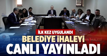 BELEDİYE İHALEYİ CANLI YAYINLADI
