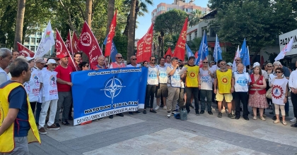 DENİZLİ’DE NATO PROTESTOSU