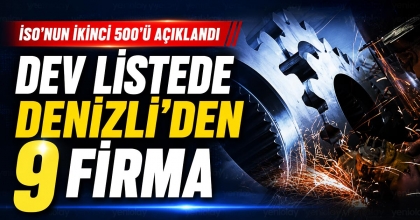 DEV LİSTEDE DENİZLİ’DEN 9 FİRMA