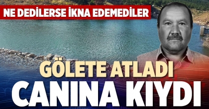 GÖLETE ATLADI CANINA KIYDI