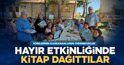 HAYIR ETKİNLİĞİNDE KİTAP DAĞITTILAR