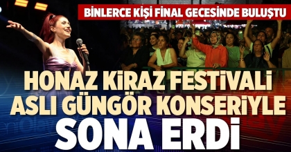 HONAZ KİRAZ FESTİVALİ ASLI GÜNGÖR KONSERİYLE SONA ERDİ