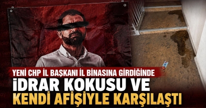 İDRAR KOKUSU VE KENDİ AFİŞİYLE KARŞILAŞTI