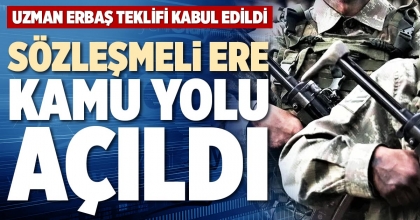 SÖZLEŞMELİ ERE KAMU YOLU AÇILDI