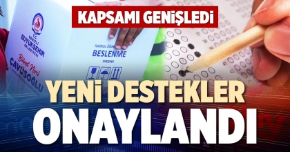 YENİ DESTEKLER ONAYLANDI