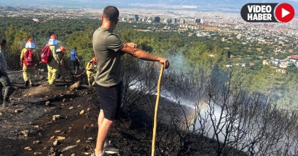 BAŞKARCI’DAKİ YANGIN ORMANA SIÇRAMADAN SÖNDÜRÜLDÜ