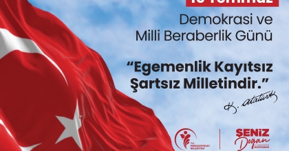MERKEZEFENDİ BELEDİYESİ 15 TEMMUZ İLANI