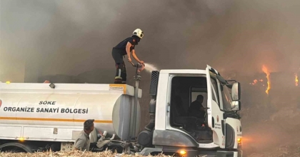 SÖKE OSB’DE ÇIKAN YANGIN PANİKLETTİ

