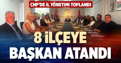 8 İLÇEYE BAŞKAN ATANDI