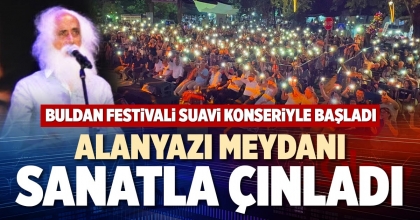 ALANYAZI MEYDANI SANATLA ÇINLADI