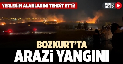 BOZKURT’TA ARAZİ YANGINI