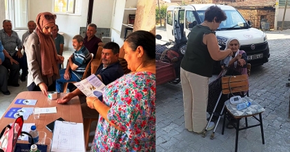 DENİZLİ’DE SAĞLIK EKİPLERİ SAHA ÇALIŞMASINDA
