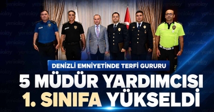 5 MÜDÜR YARDIMCISI 1. SINIFA TERFİ ETTİ