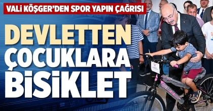 DEVLETTEN ÇOCUKLARA BİSİKLET
