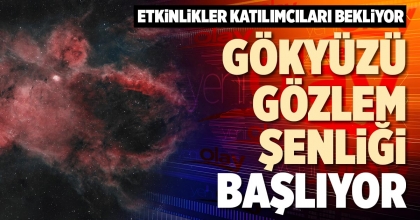 GÖKYÜZÜ GÖZLEM ŞENLİĞİ BAŞLIYOR