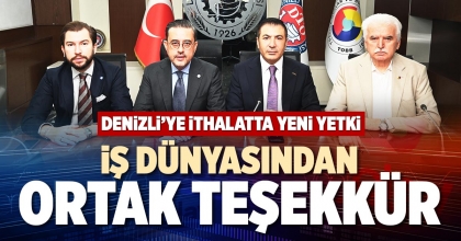 İŞ DÜNYASINDAN ORTAK TEŞEKKÜR