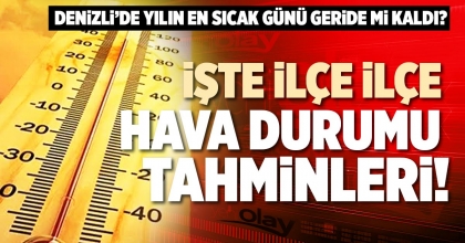 İŞTE İLÇE İLÇE HAVA DURUMU TAHMİNLERİ!