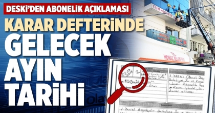 KARAR DEFTERİNDE GELECEK AYIN TARİHİ